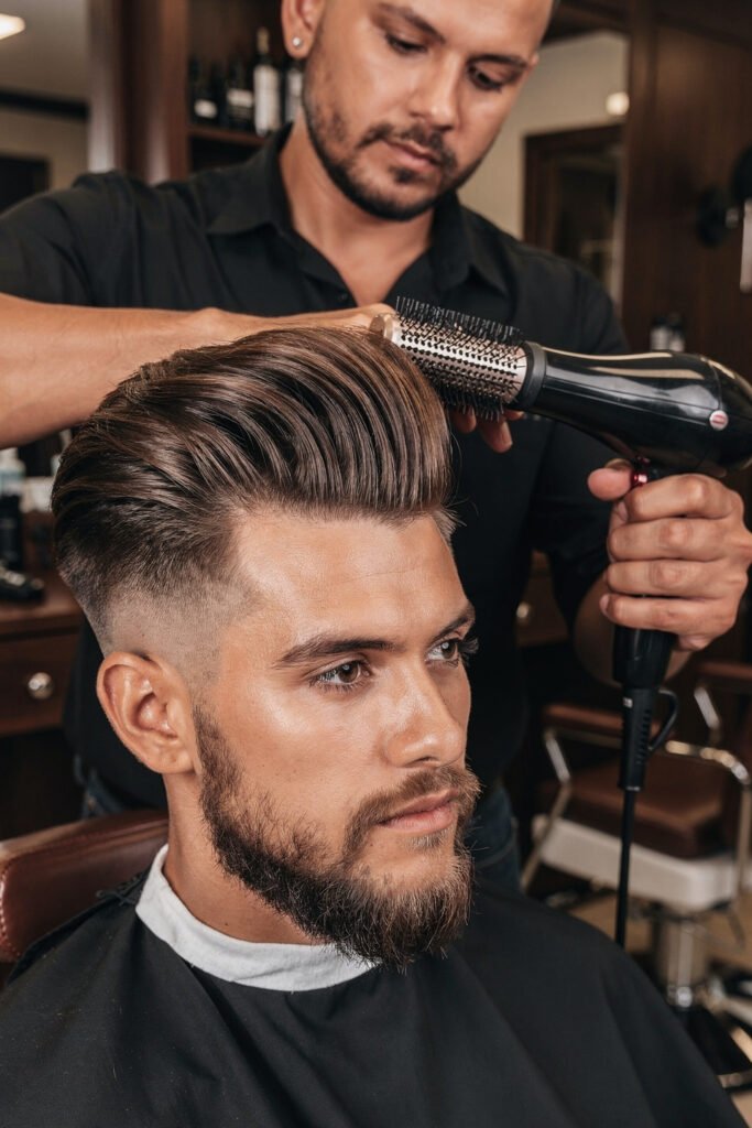 flux pro 2.0 write a professional and compelling description for a barbershop service called 0 2