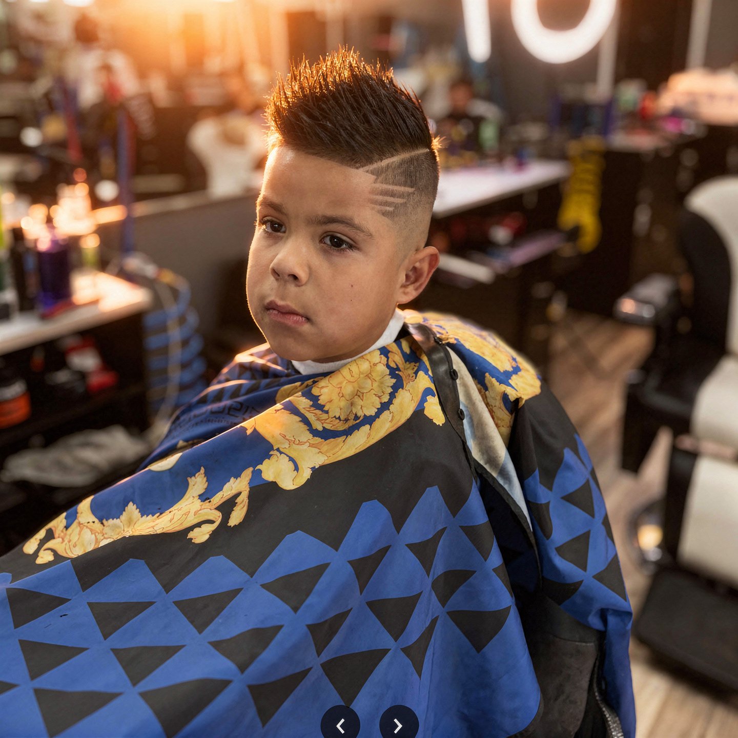 flux pro 2.0 enhance real barbershop photo of a young boy with a fresh fade haircut improve s 0